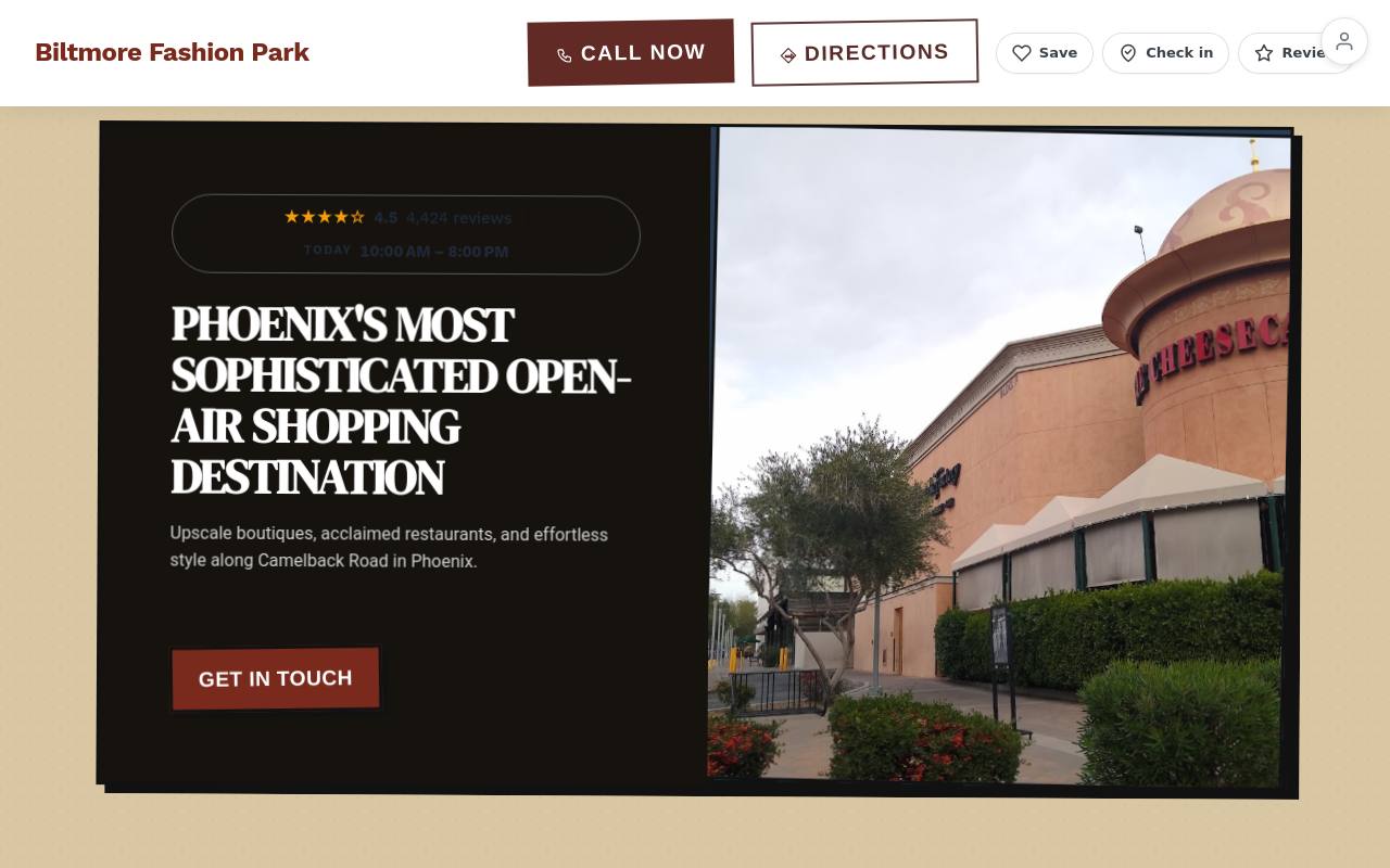 Preview of your live website