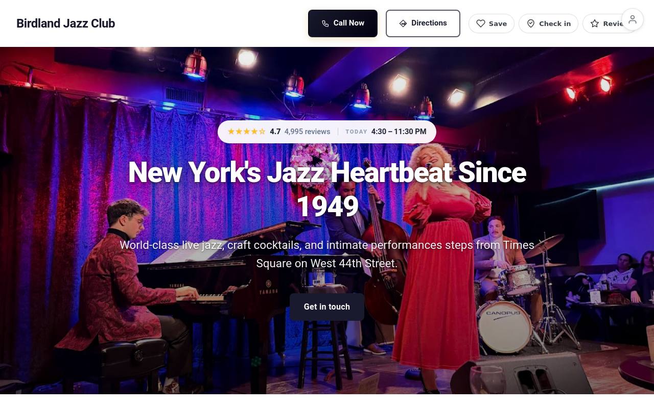 Preview of your live website