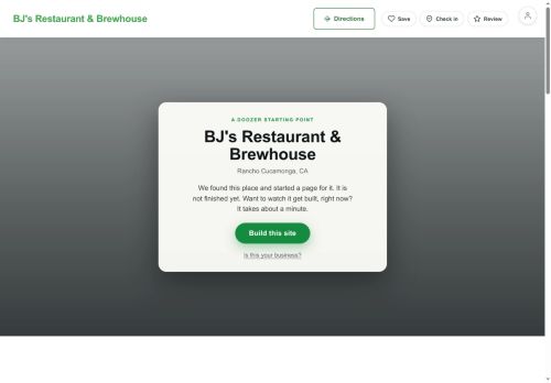 Preview of your live website