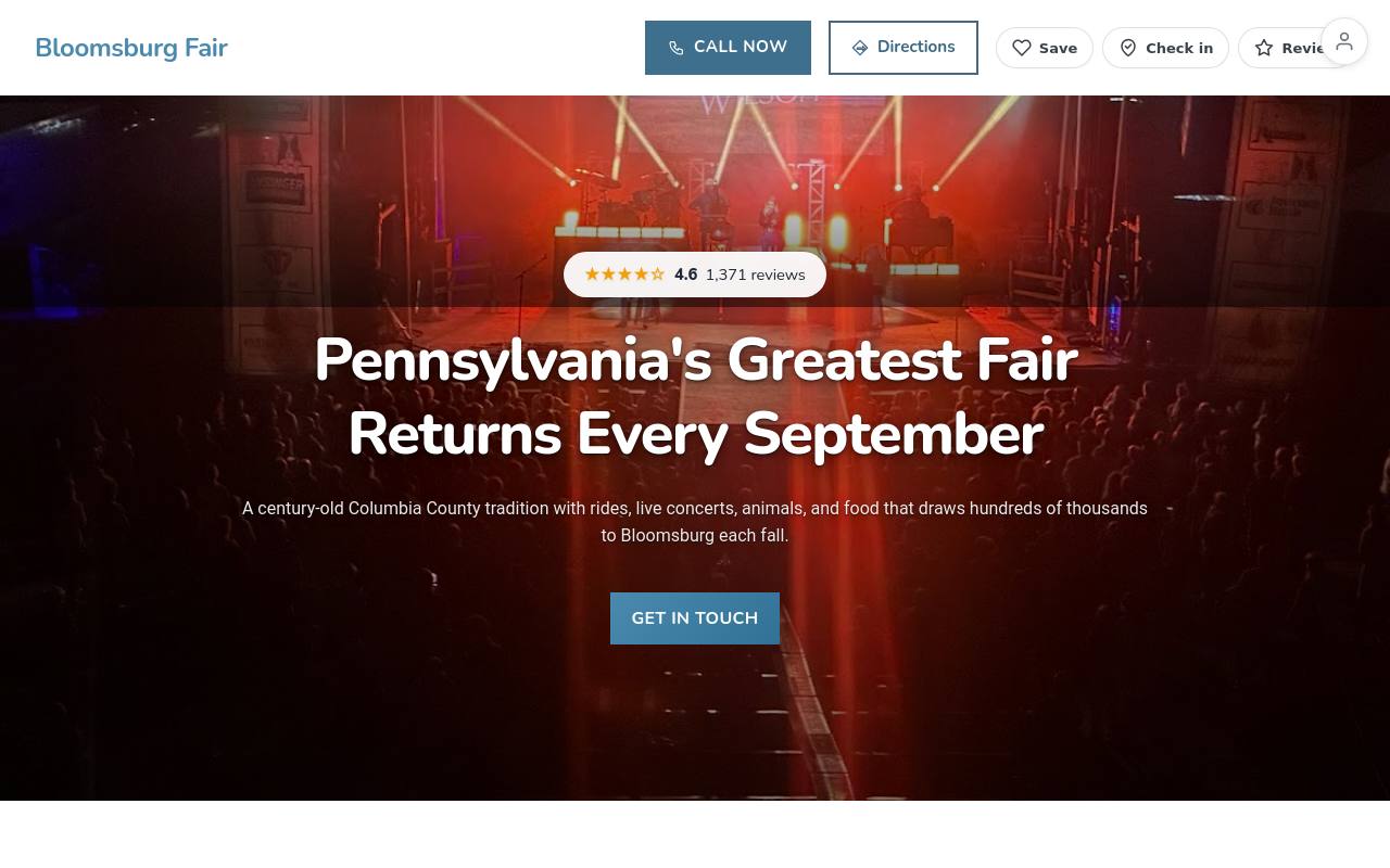 Preview of your live website