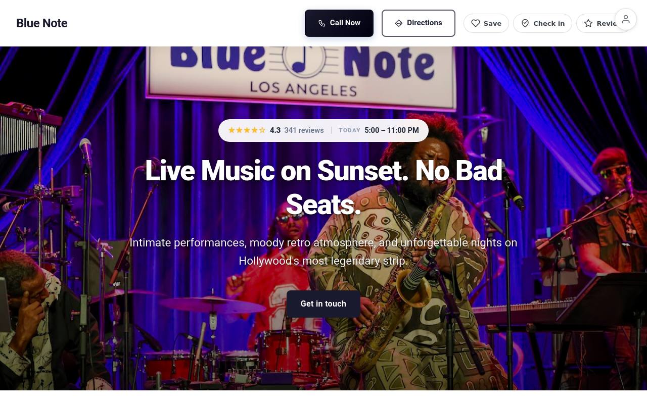Preview of your live website