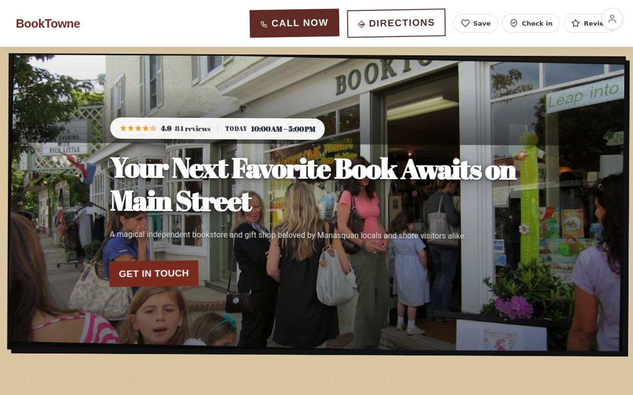 Preview of your live website