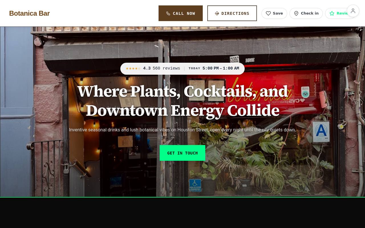 Preview of your live website
