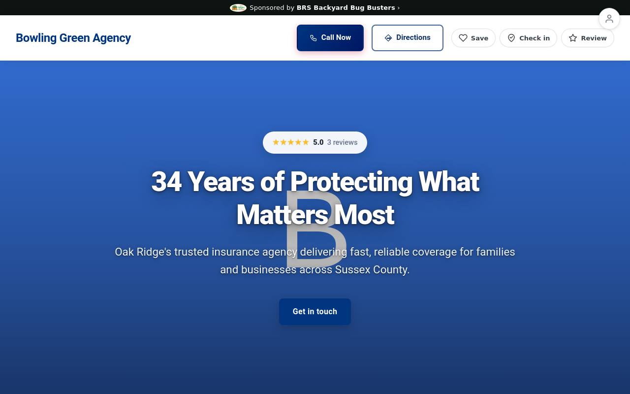 Preview of your live website