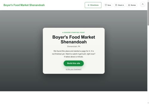 Preview of your live website