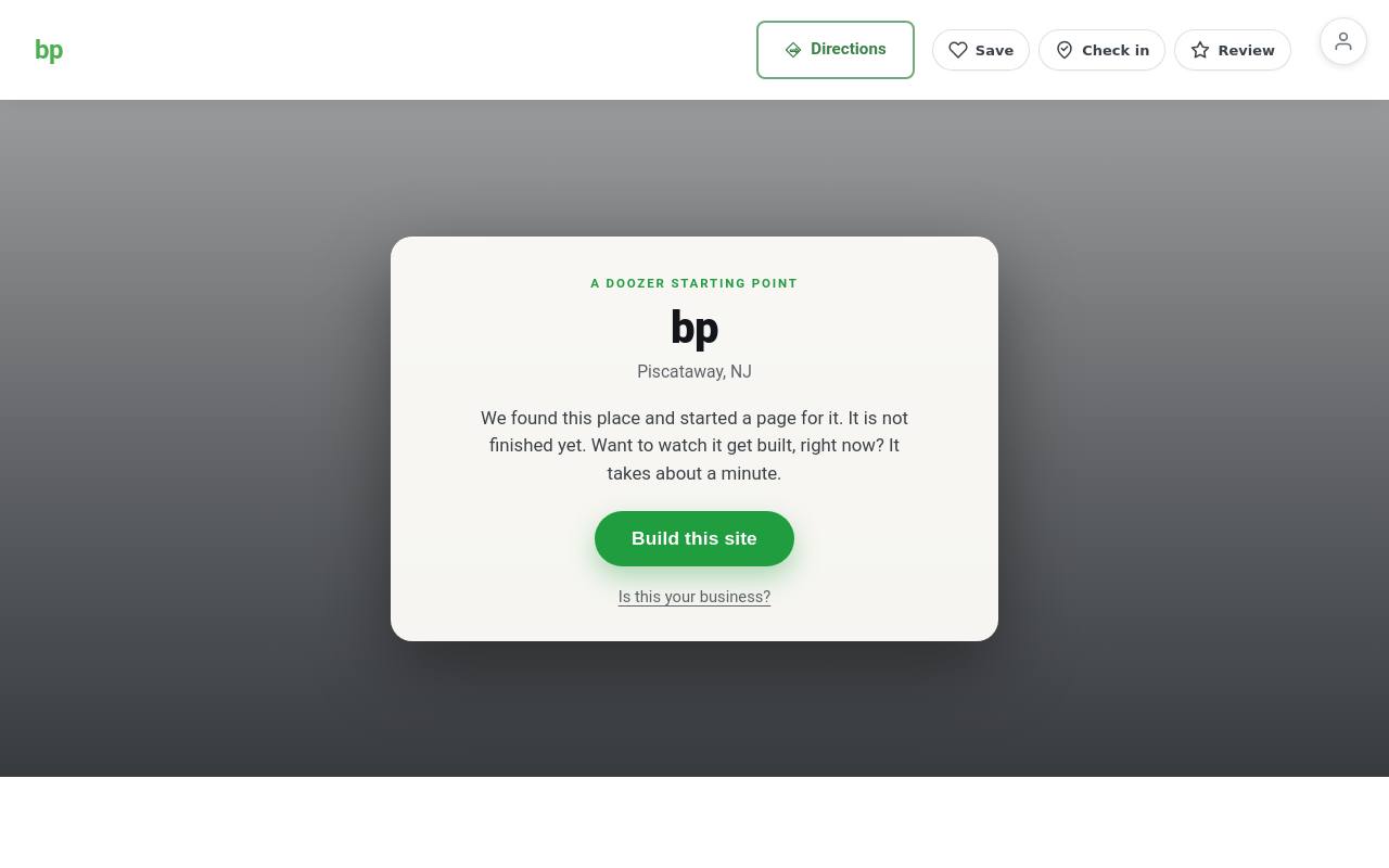 Preview of your live website