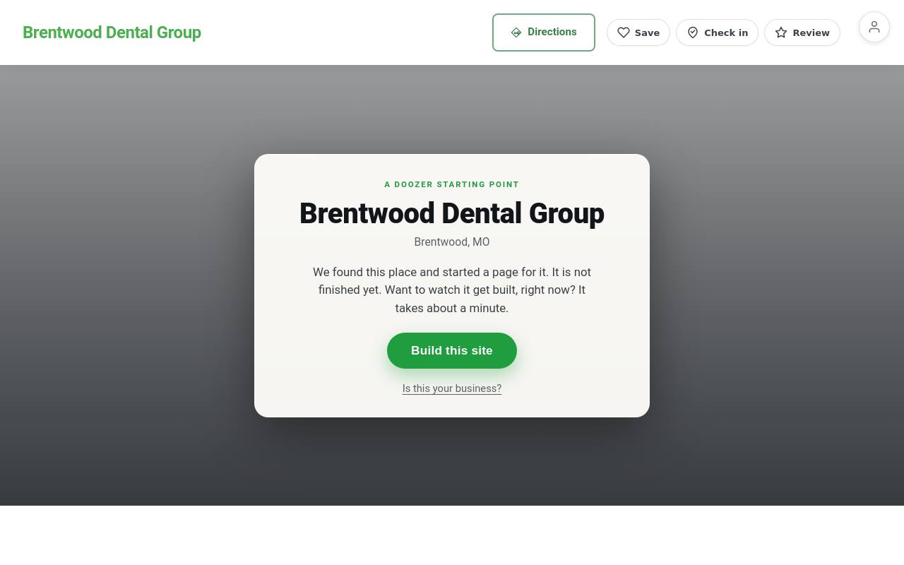 Preview of your live website