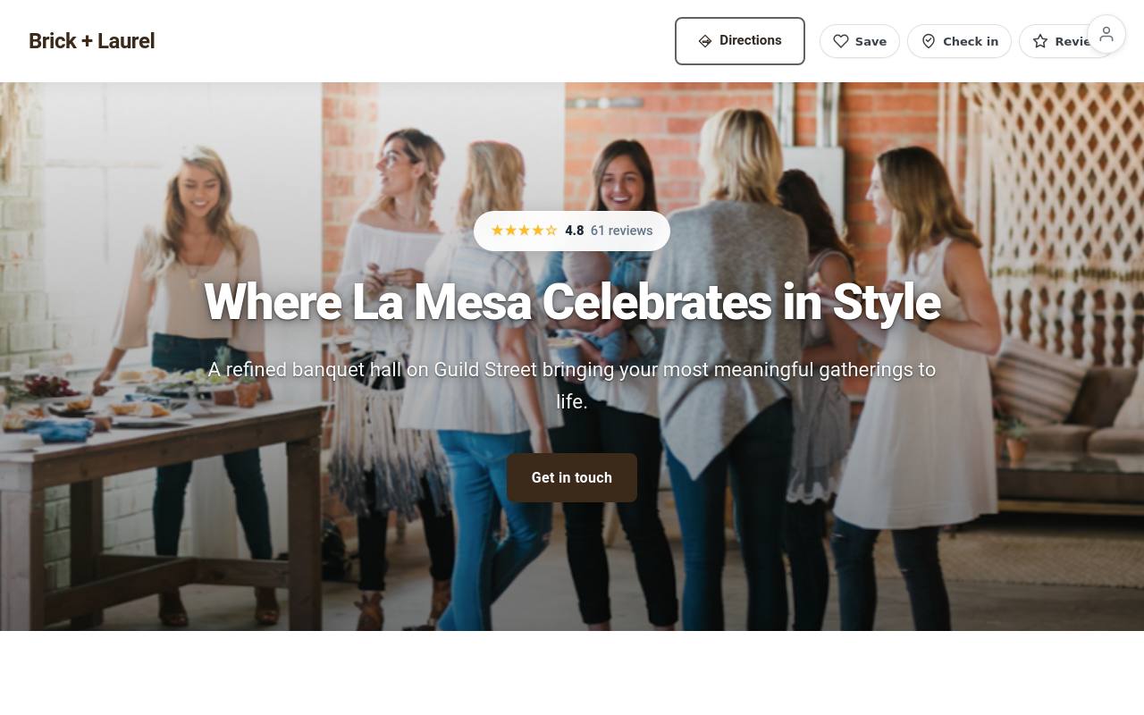 Preview of your live website