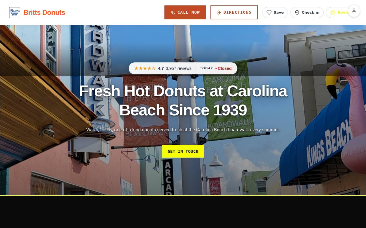 Preview of your live website