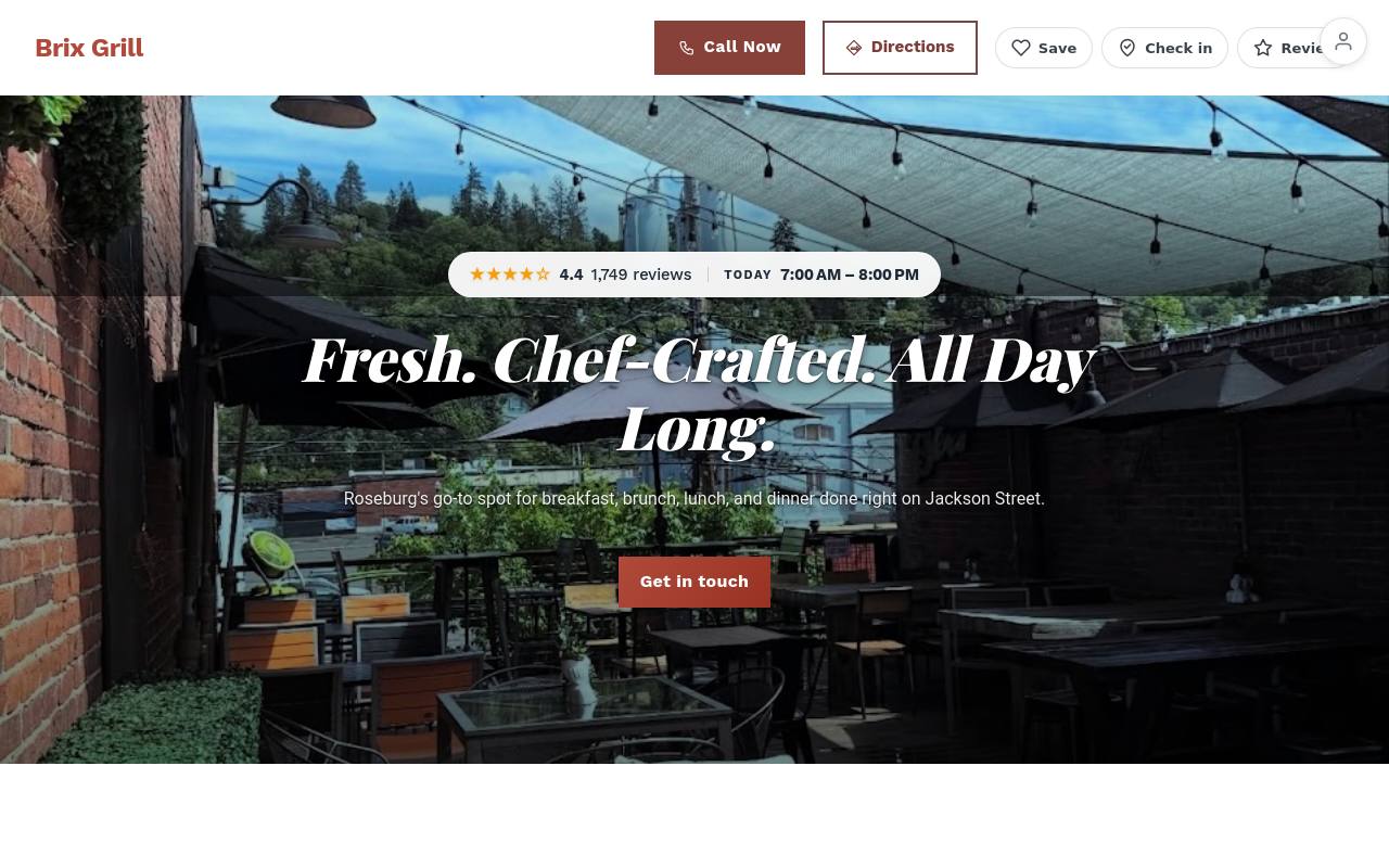 Preview of your live website