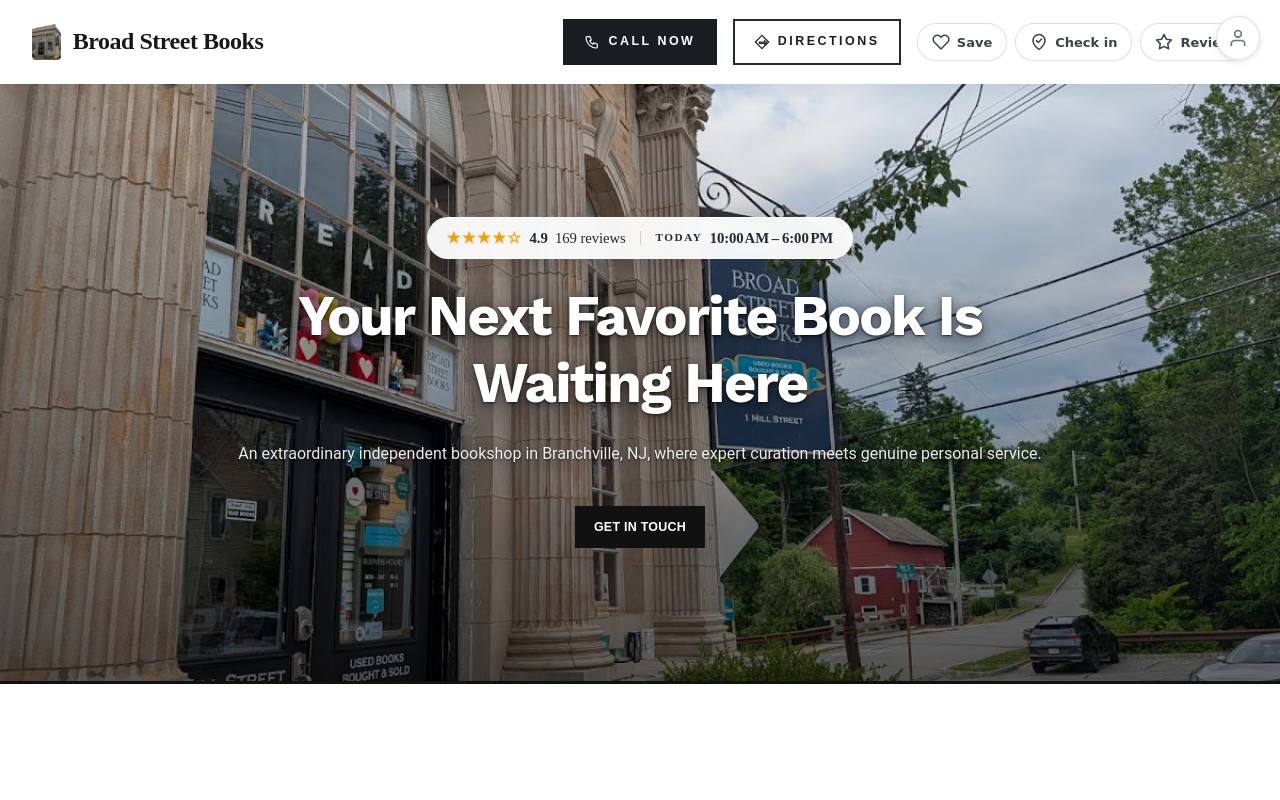 Preview of your live website