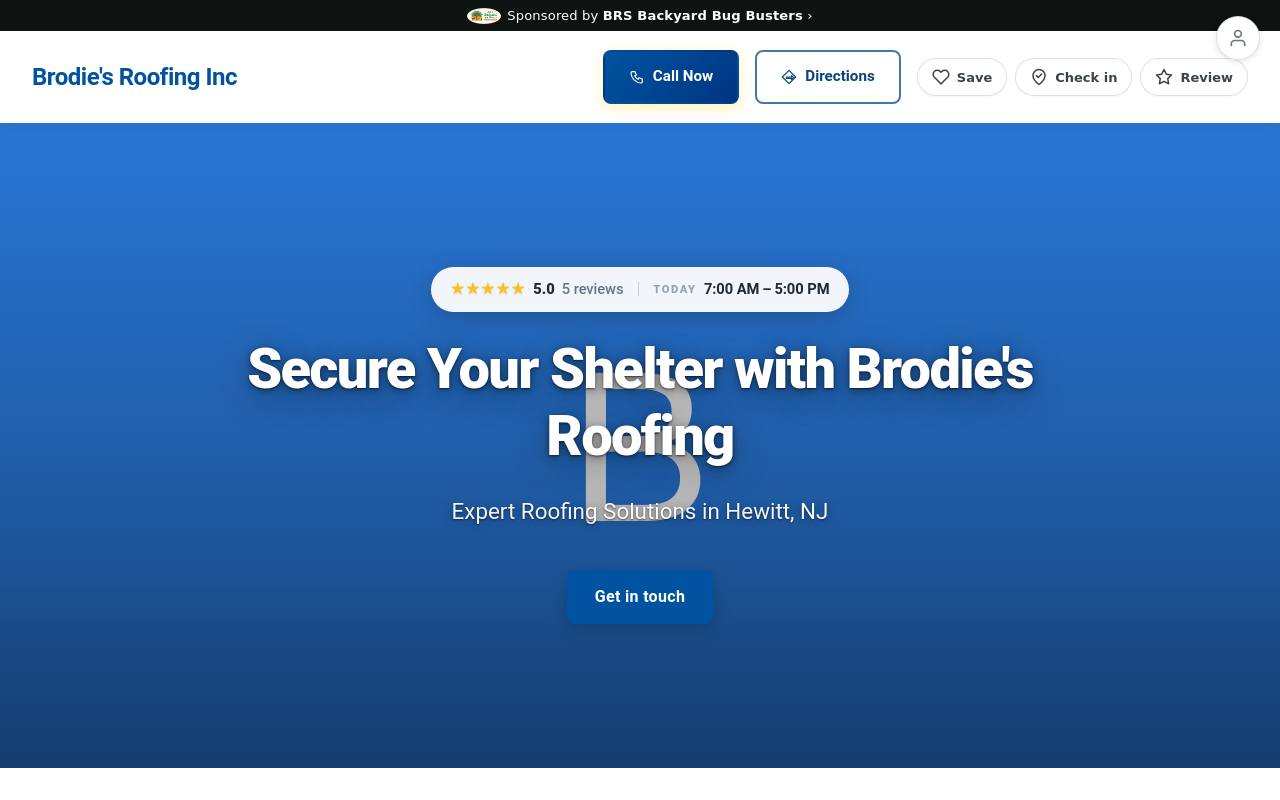 Preview of your live website