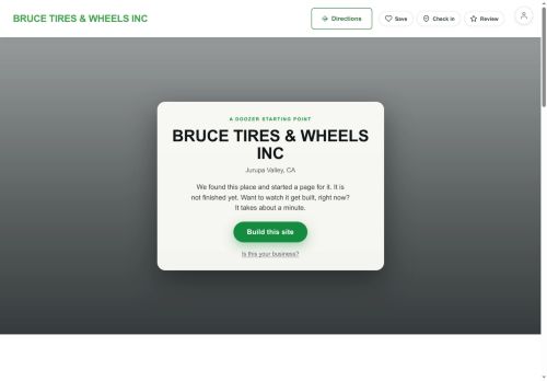 Preview of your live website