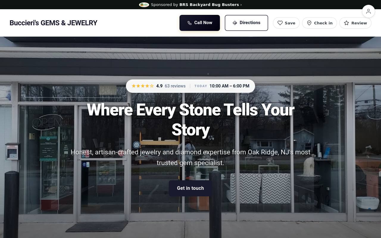 Preview of your live website