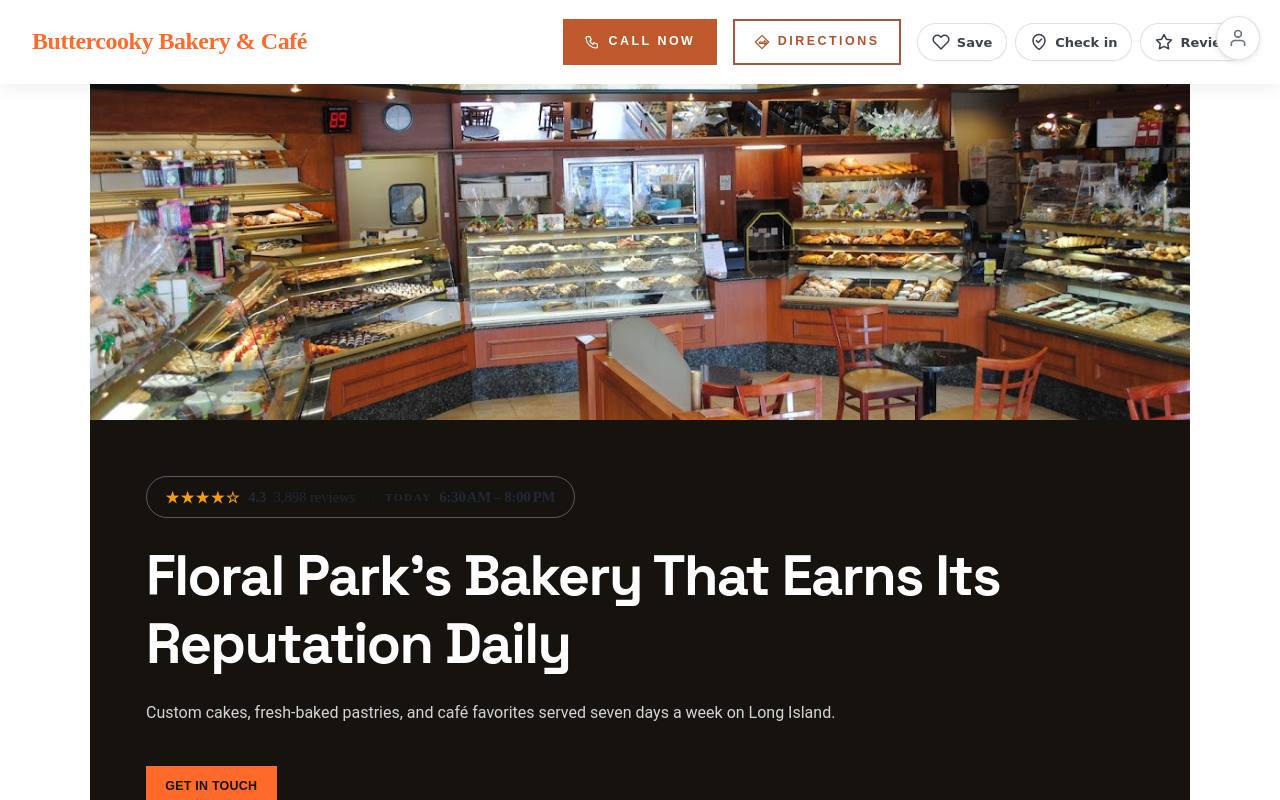 Preview of your live website