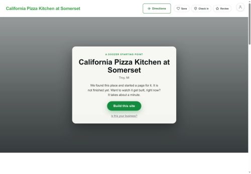 Preview of your live website