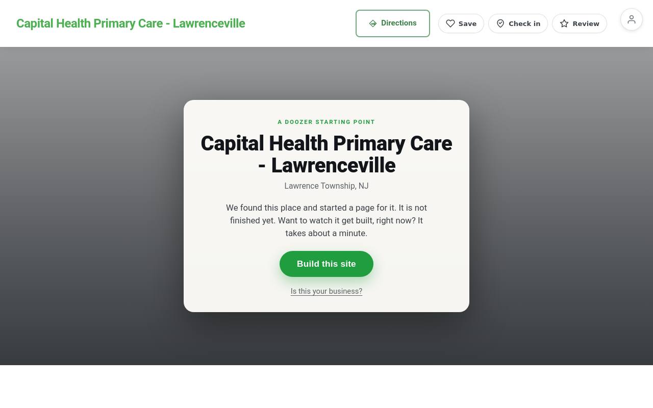 Preview of your live website