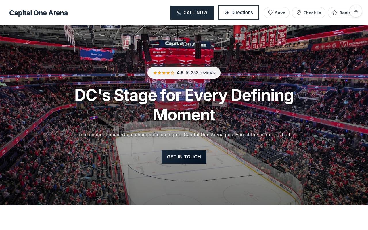 Preview of your live website