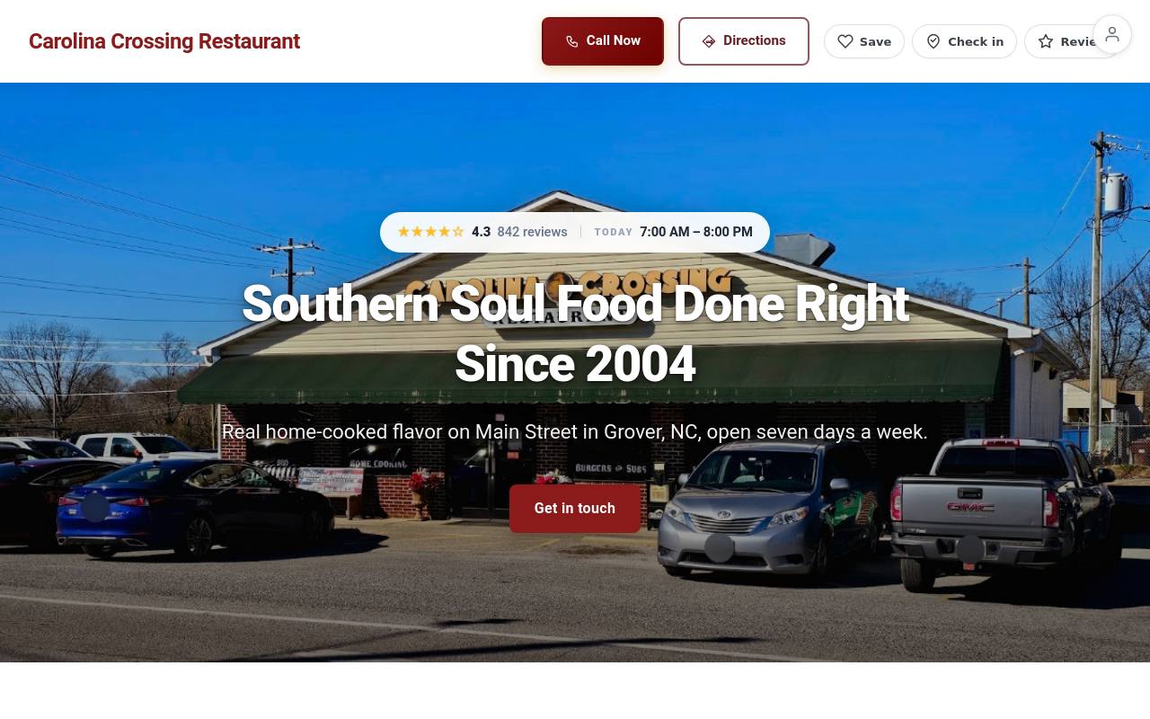 Preview of your live website