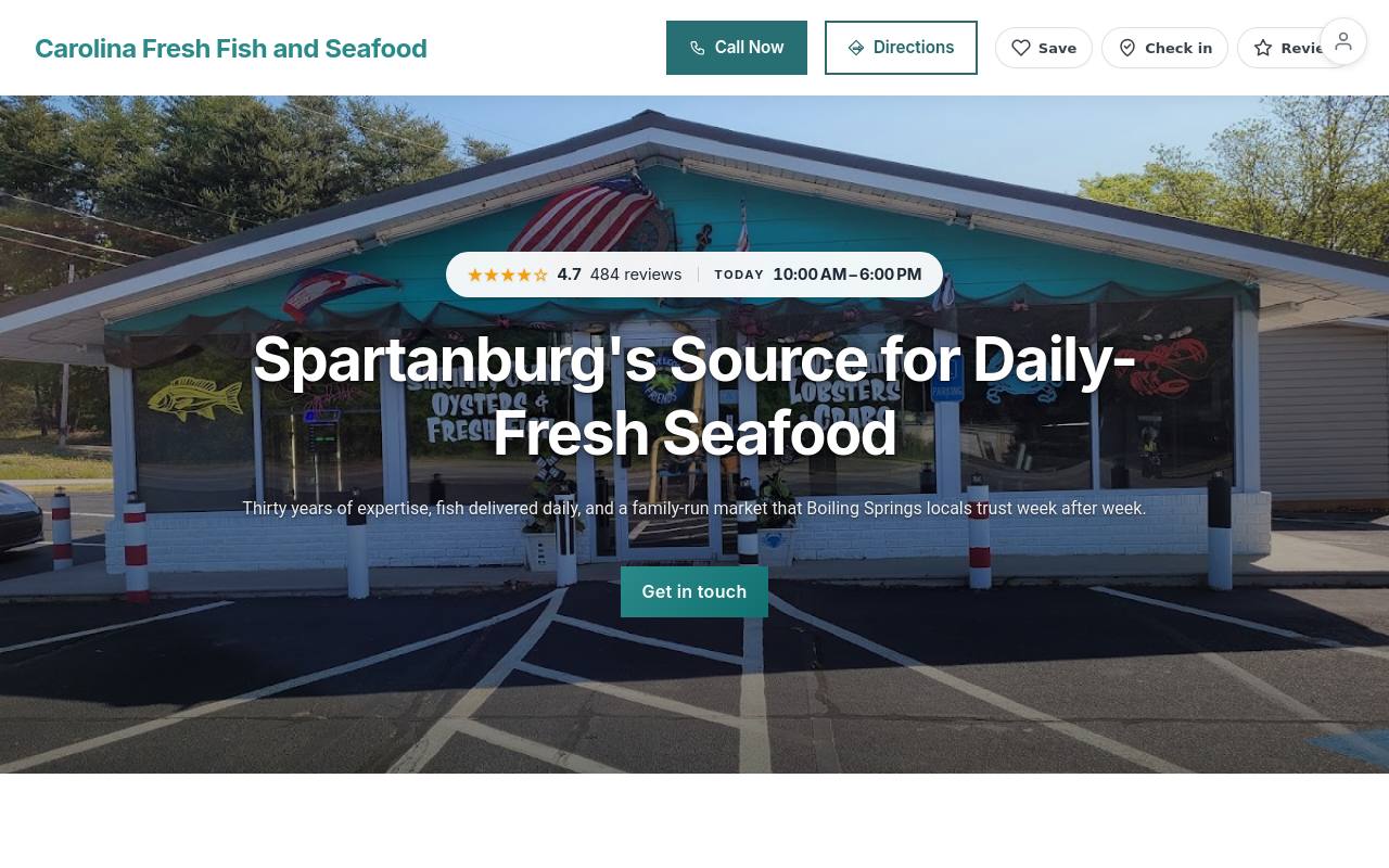 Preview of your live website