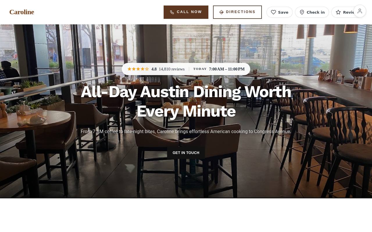 Preview of your live website