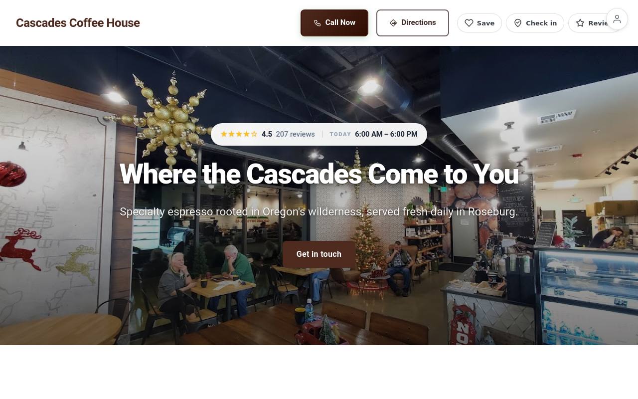 Preview of your live website