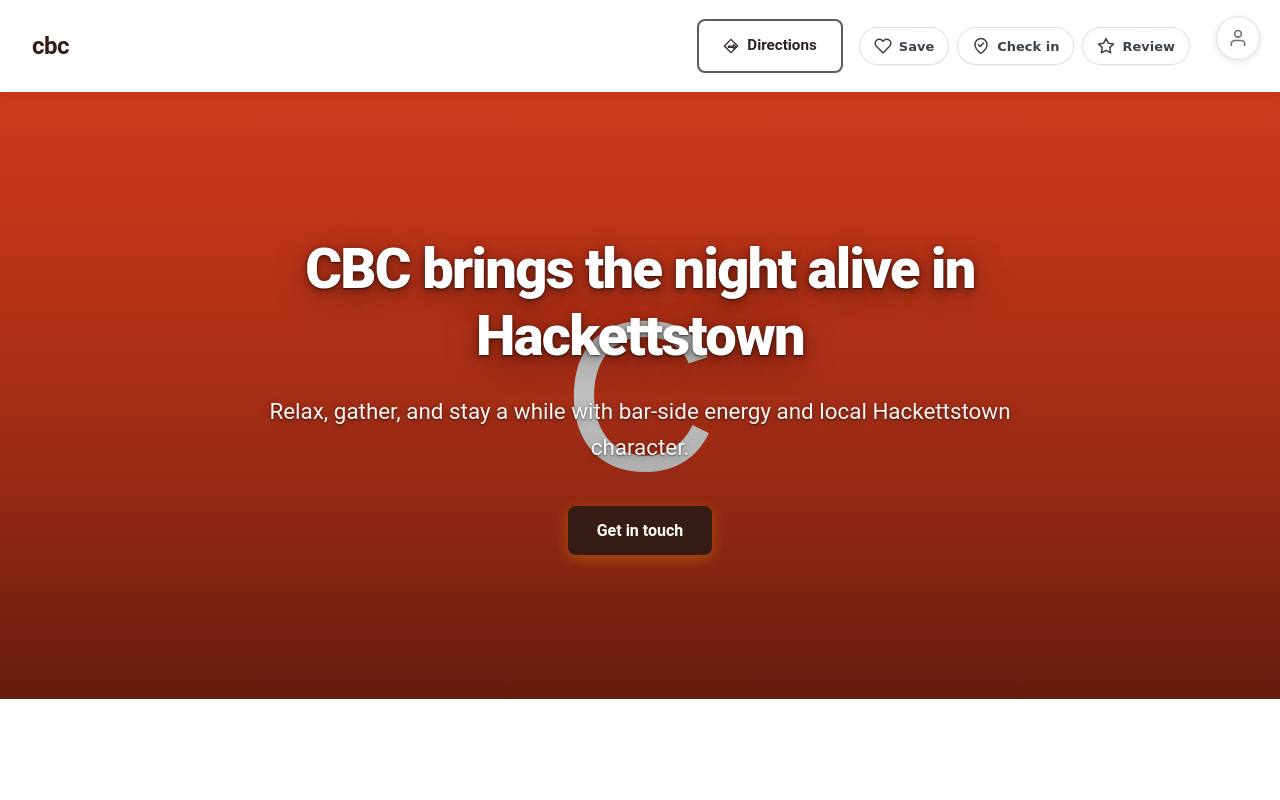 Preview of your live website