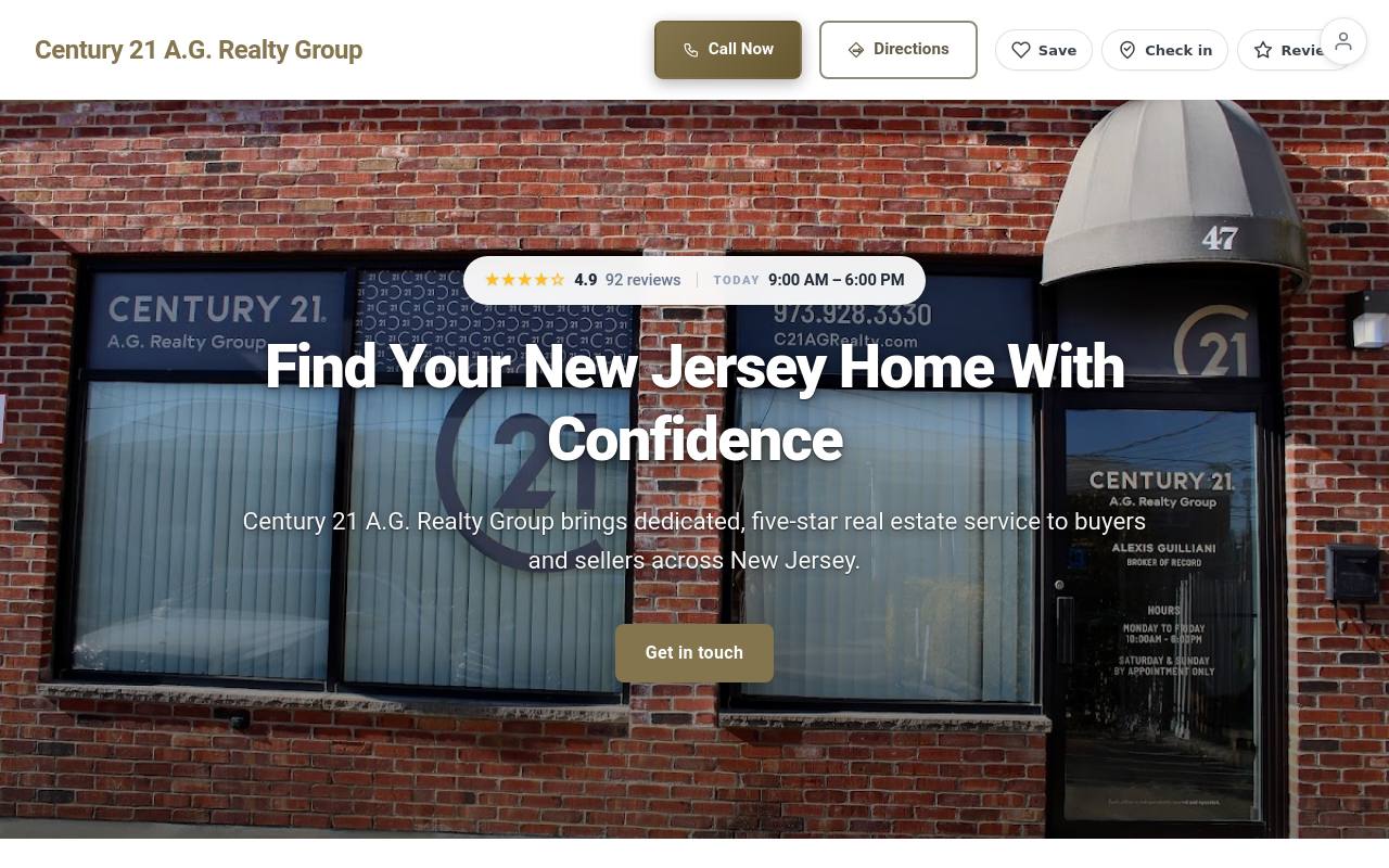 Preview of your live website