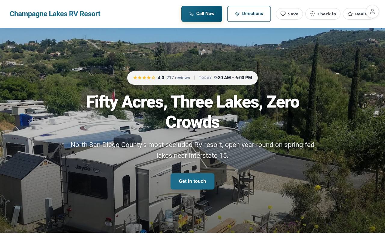 Preview of your live website
