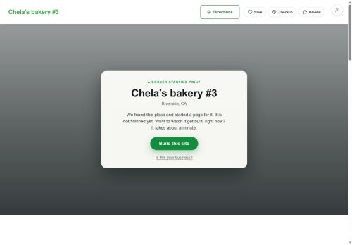 Preview of your live website