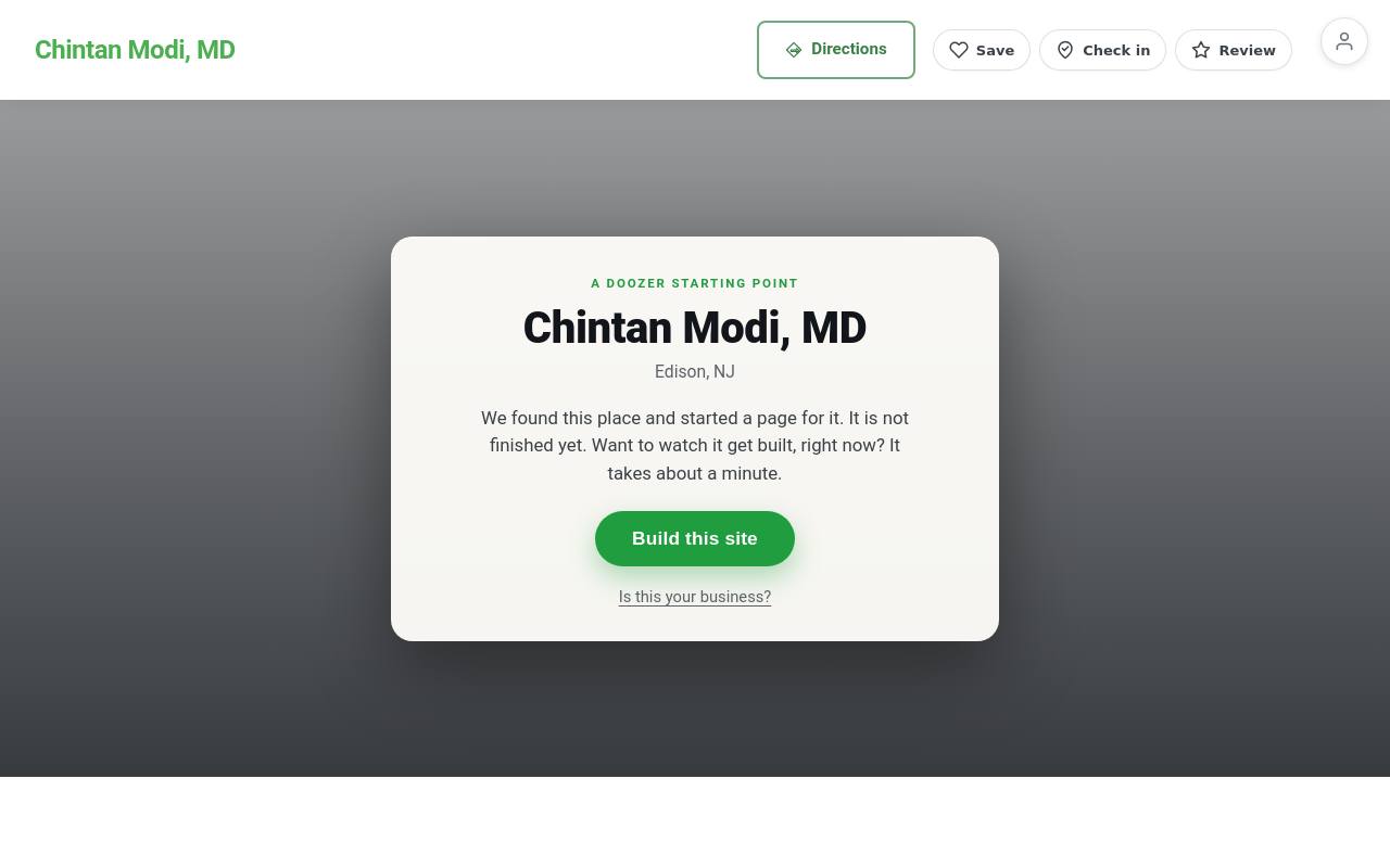 Preview of your live website