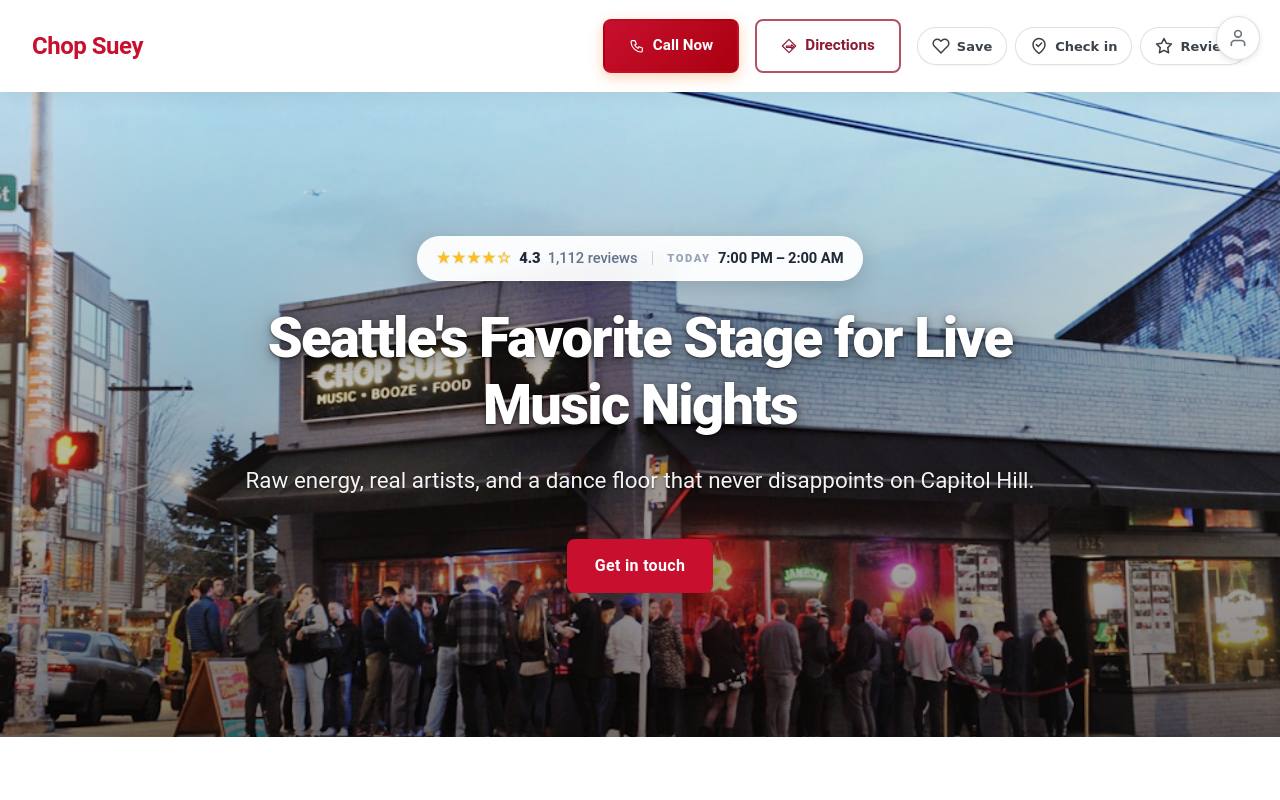 Preview of your live website