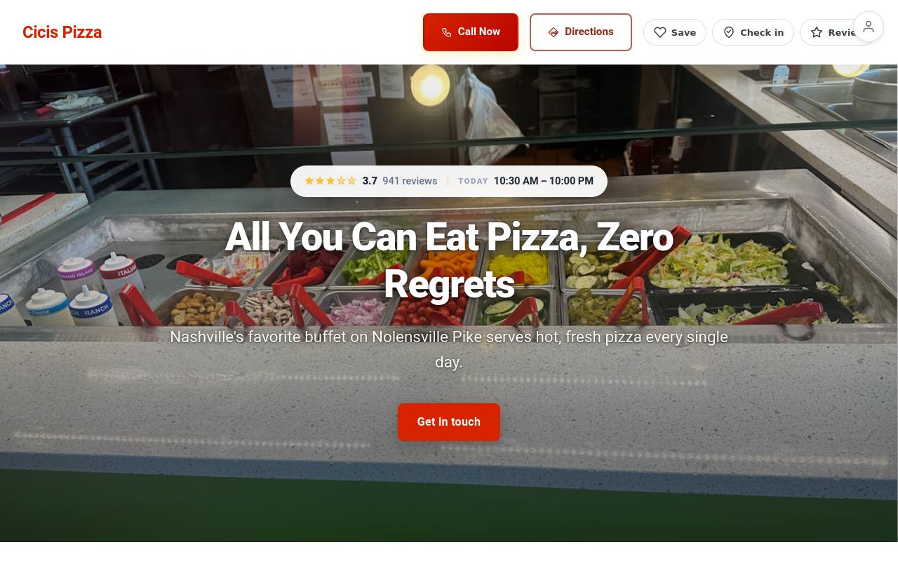 Preview of your live website