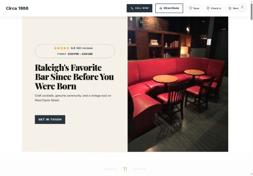 Preview of your live website