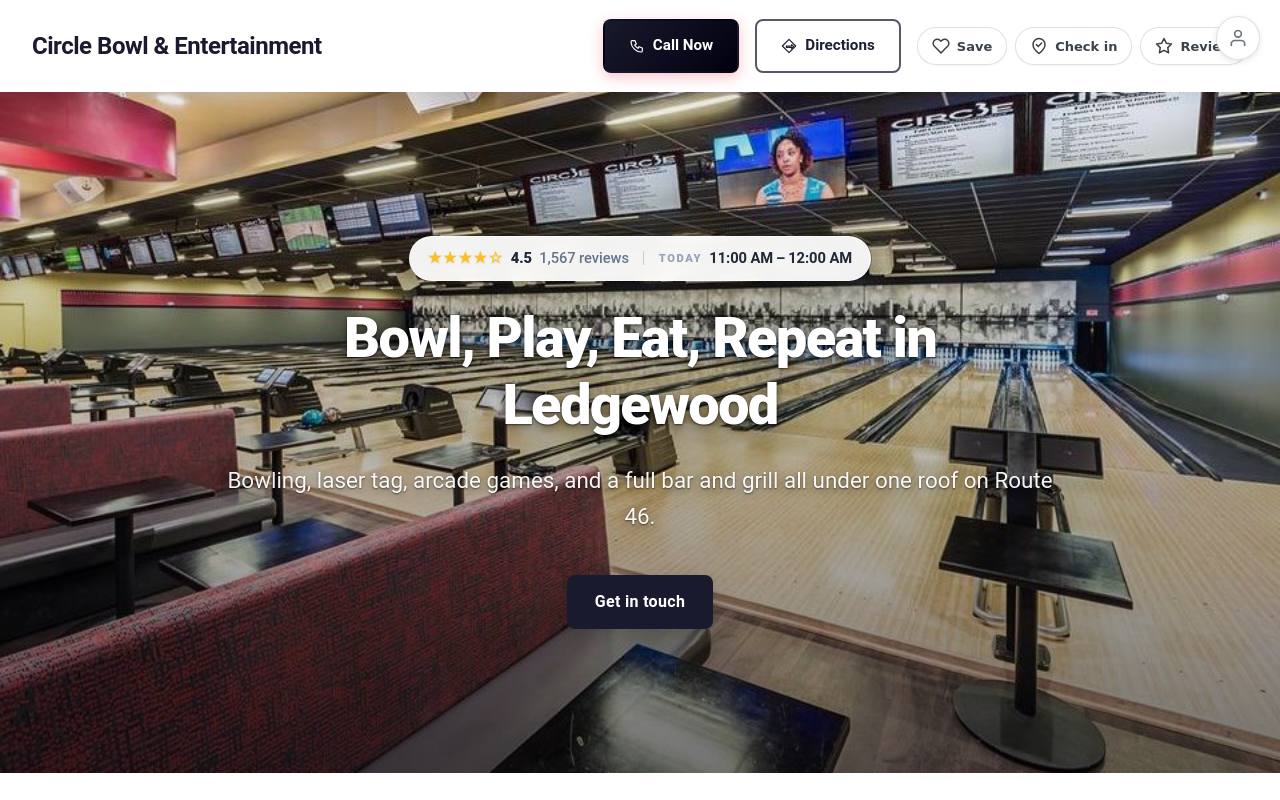 Preview of your live website