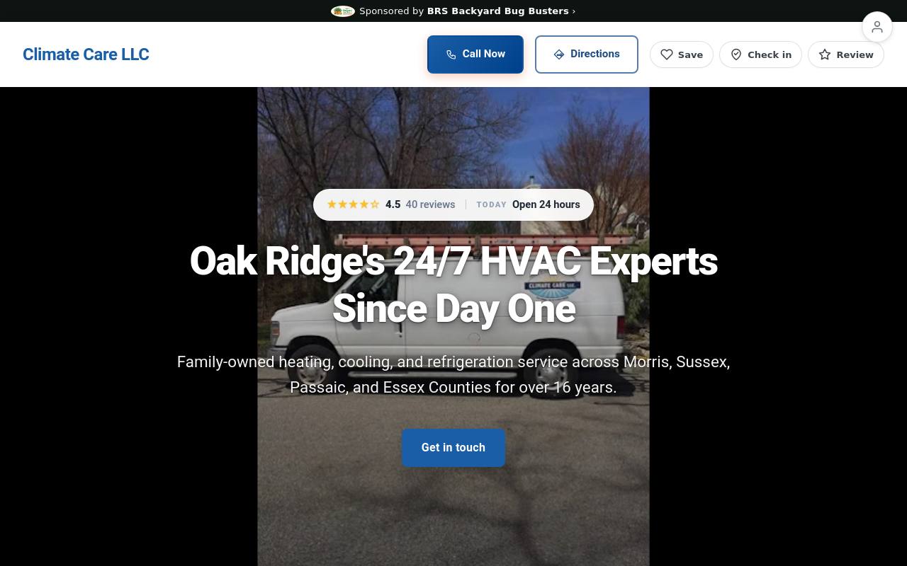 Preview of your live website