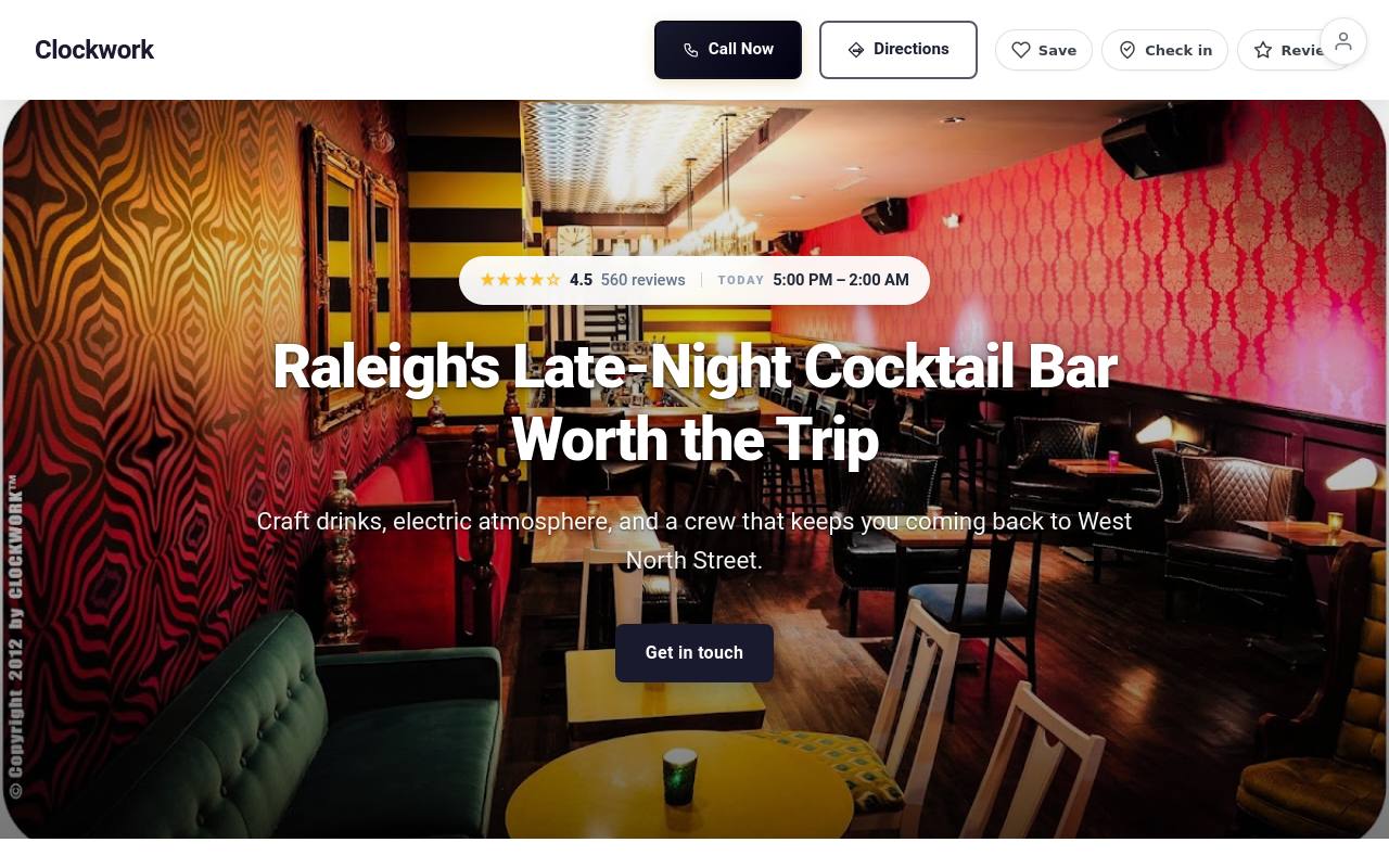 Preview of your live website