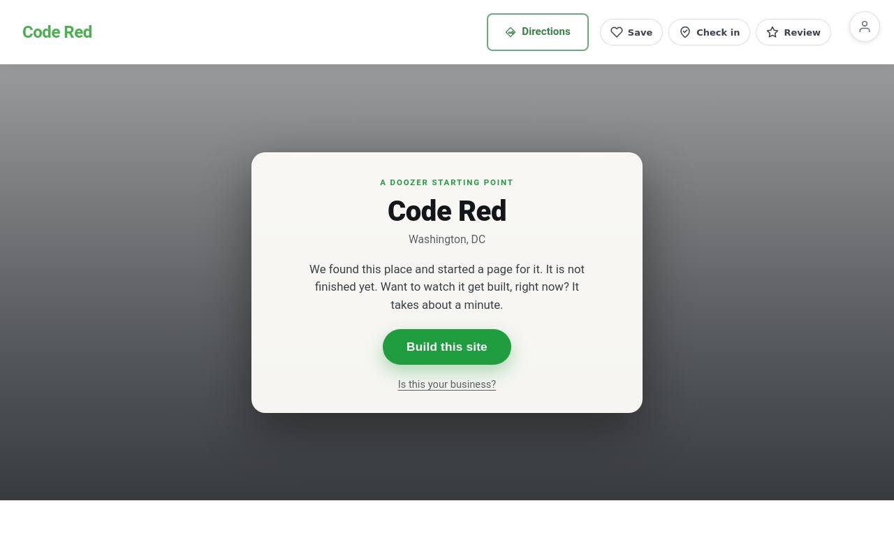 Preview of your live website