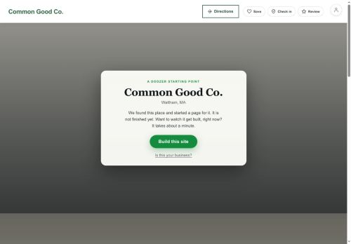 Preview of your live website
