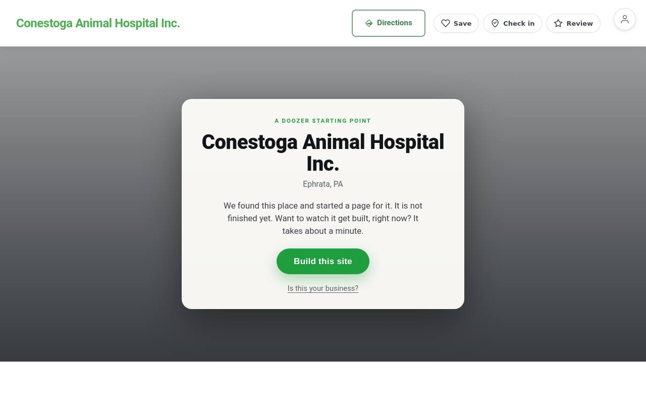Preview of your live website
