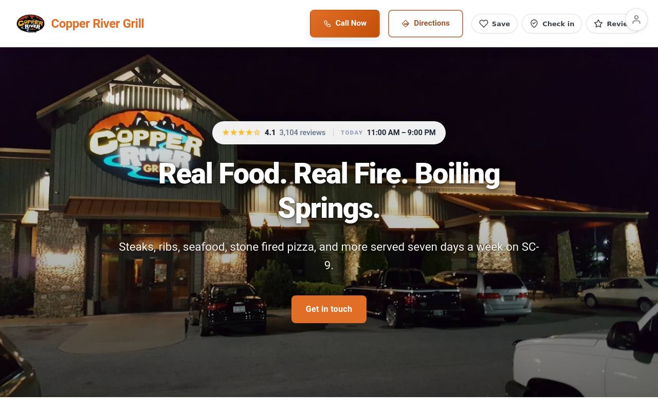 Preview of your live website