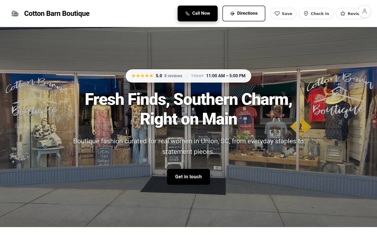 Preview of your live website