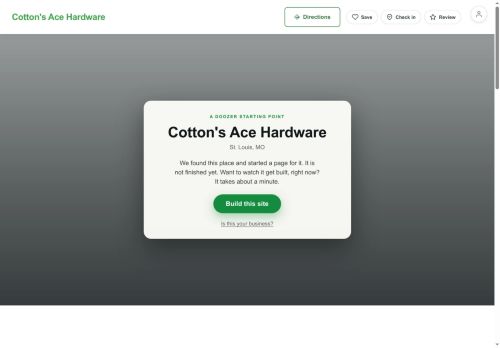 Preview of your live website