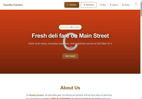 Preview of your live website