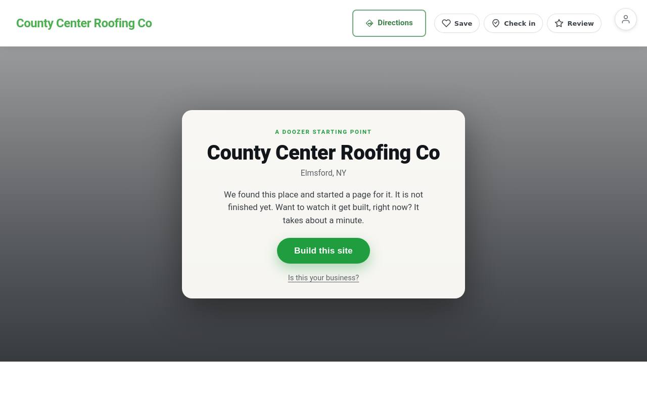 Preview of your live website