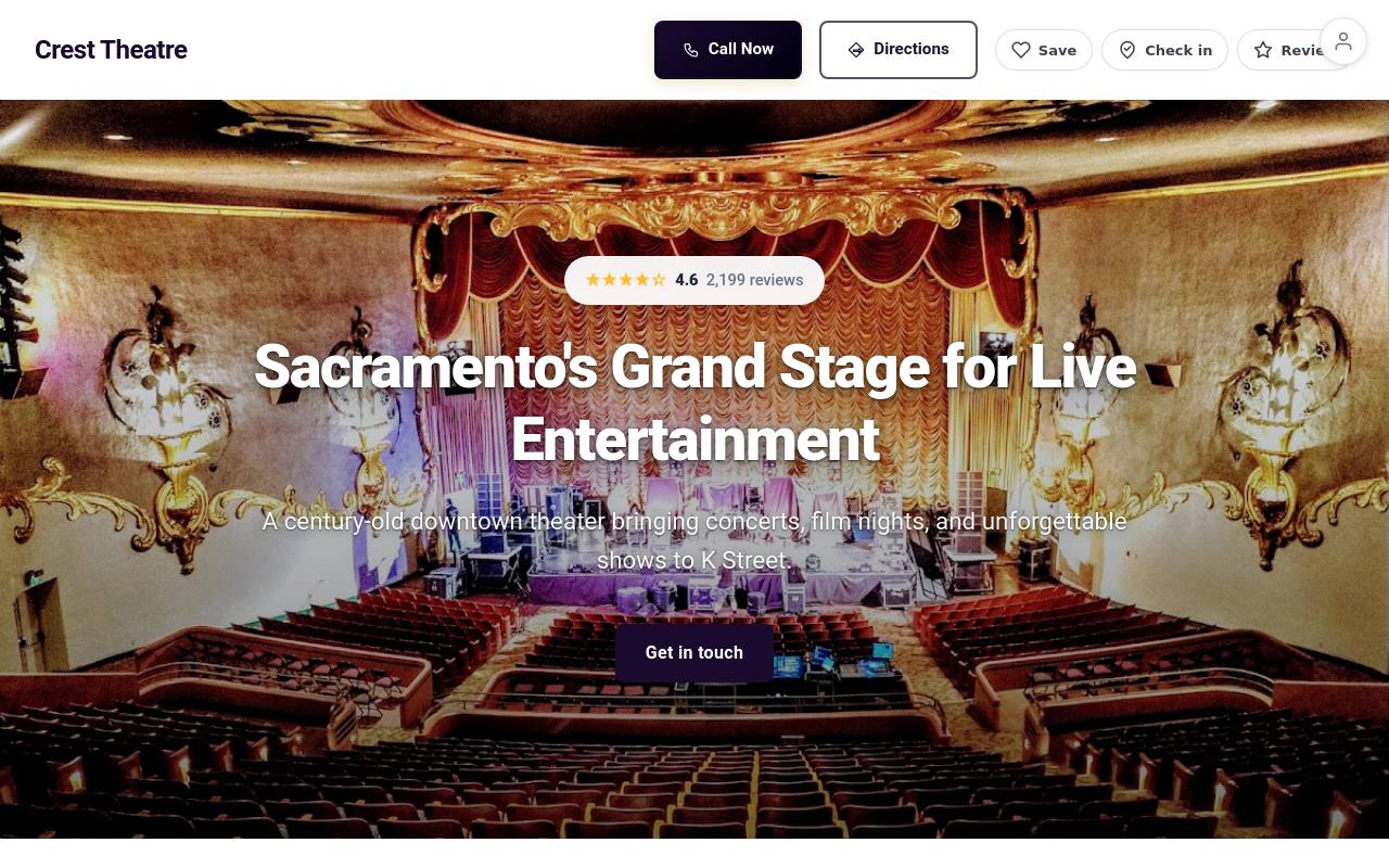 Preview of your live website