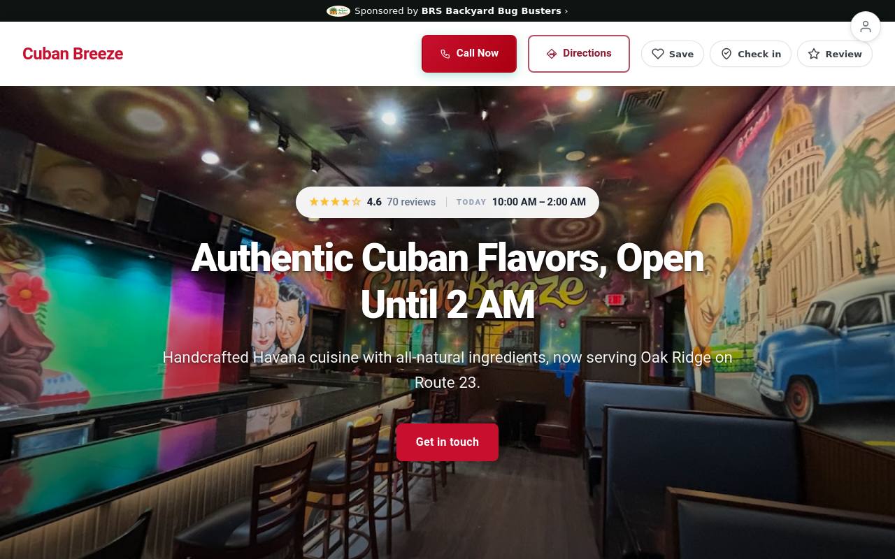 Preview of your live website