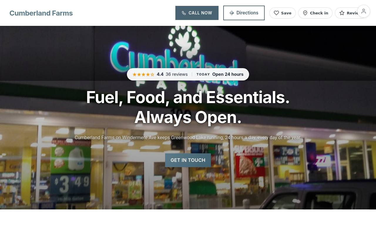 Preview of your live website