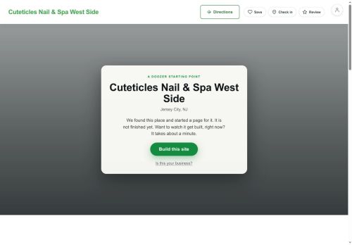 Preview of your live website