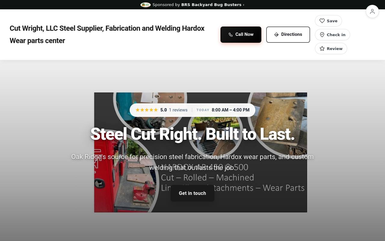 Preview of your live website
